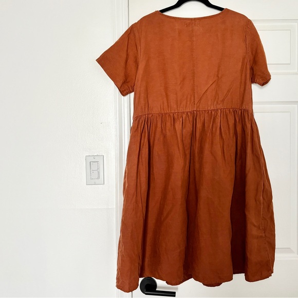 Tradlands Nico Dress in Rust Size L - Picture 2 of 6